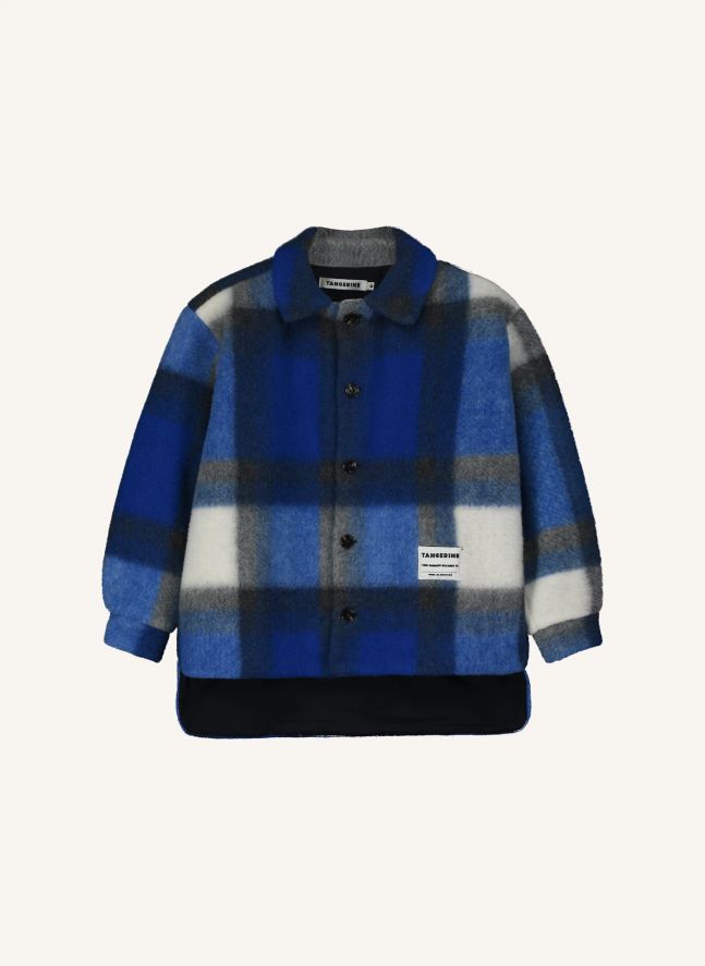 Veste Polaire Carreaux | Bleu