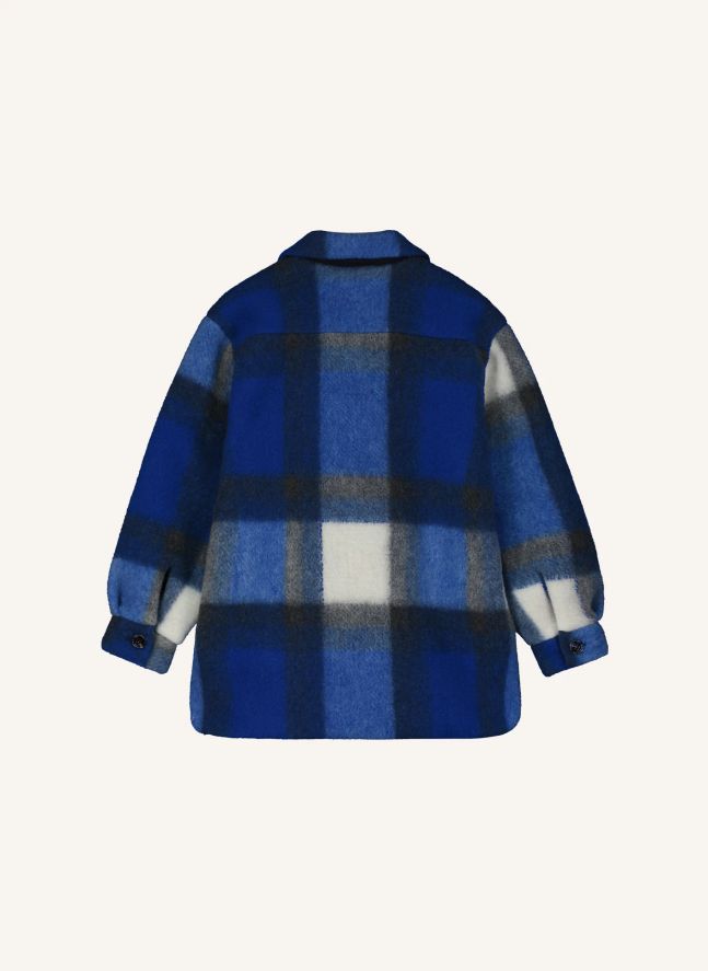 Veste Polaire Carreaux | Bleu
