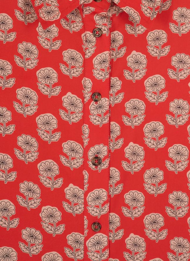 Chemise Alana Popeline | Rouge