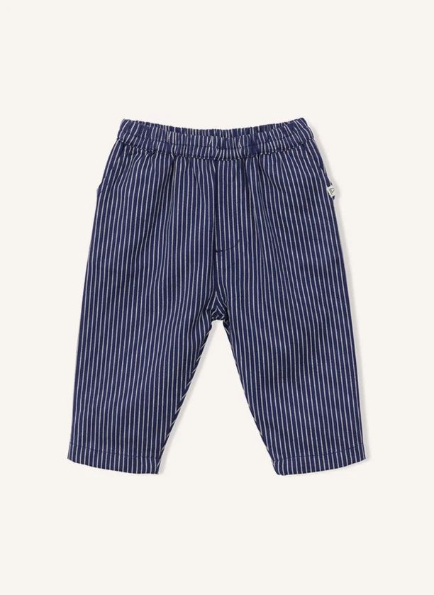 Pantalon Rayé | Bleu marine