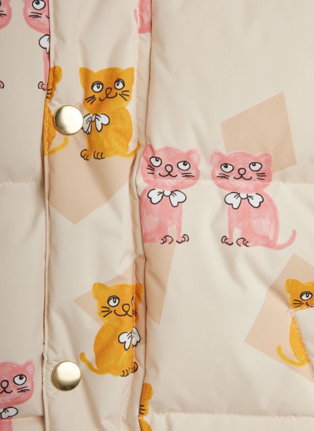 Chaqueta de plumón Kittens Fibras recicladas | Crudo