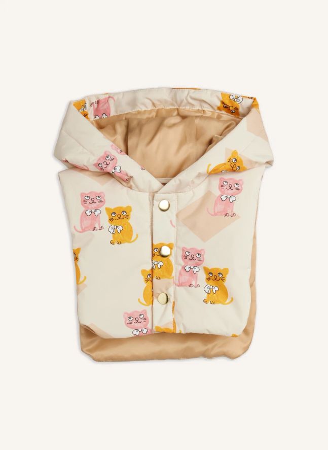 Chaqueta de plumón Kittens Fibras recicladas | Crudo