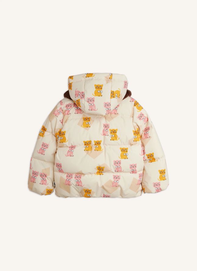 Chaqueta de plumón Kittens Fibras recicladas | Crudo