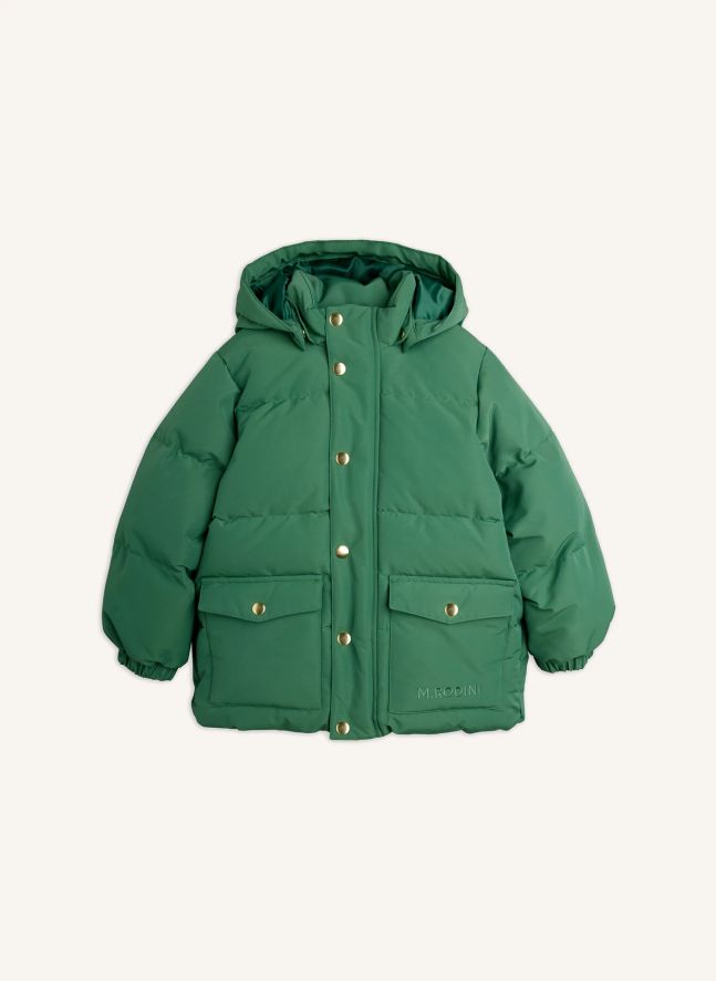 Chaqueta de plumón de fibra reciclada | Verde