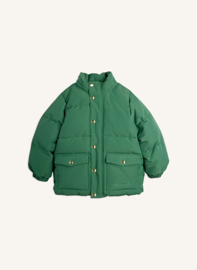 Chaqueta de plumón de fibra reciclada | Verde