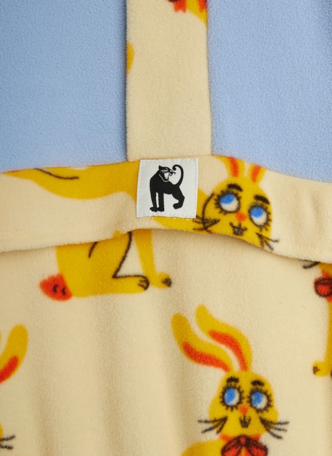Sweat Zippé Lapins Fibres Recyclées | Jaune