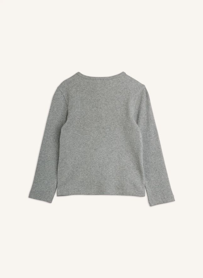 T-shirt Lapin Coton Bio | Gris chiné