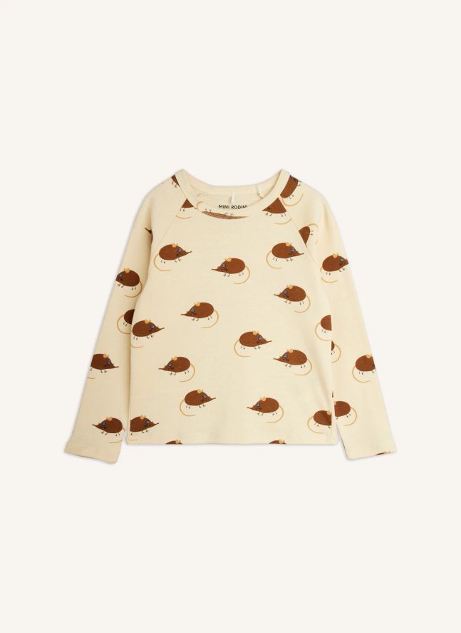 T-shirt Souris Coton Bio | Beige