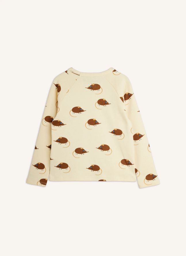 T-shirt Souris Coton Bio | Beige
