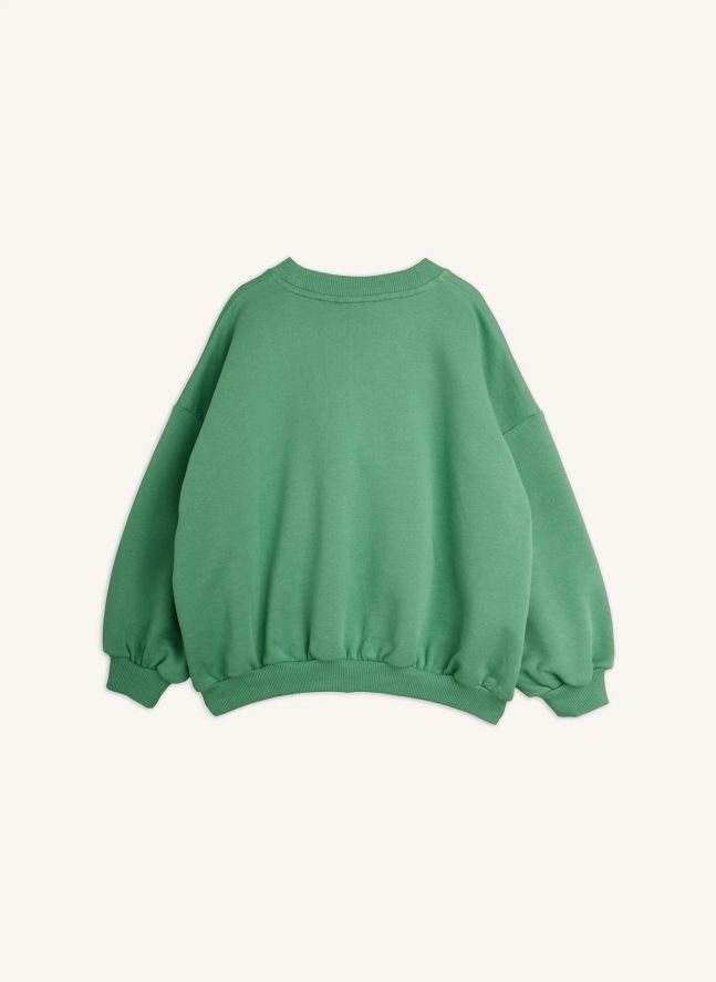 Sweat Brodé Souris Coton Bio | Vert