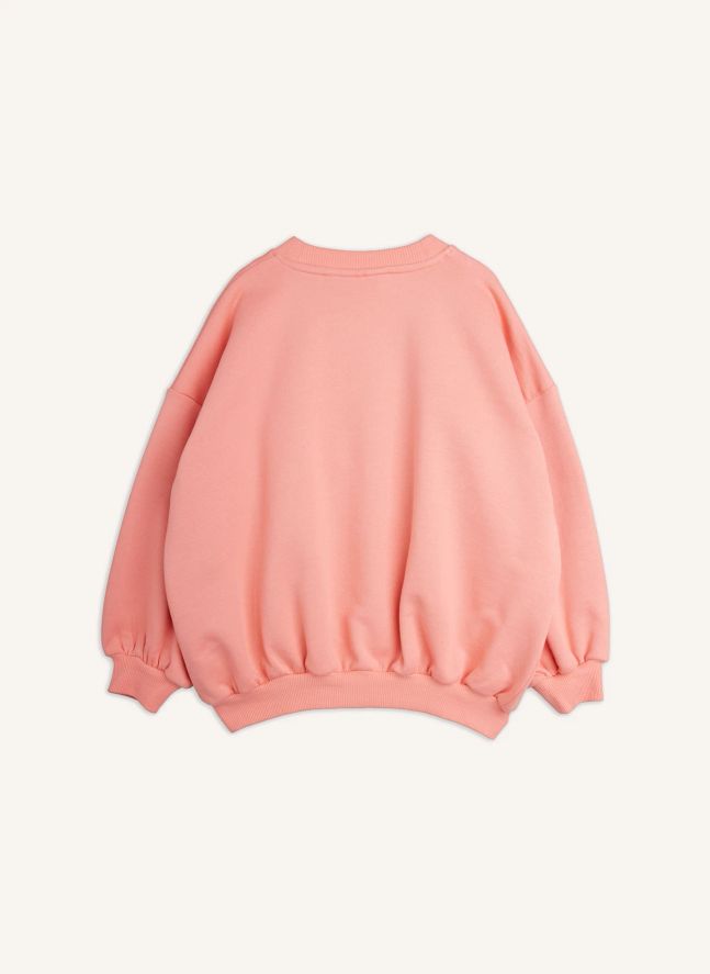 Sweat Brodé Souris Coton Bio | Rose