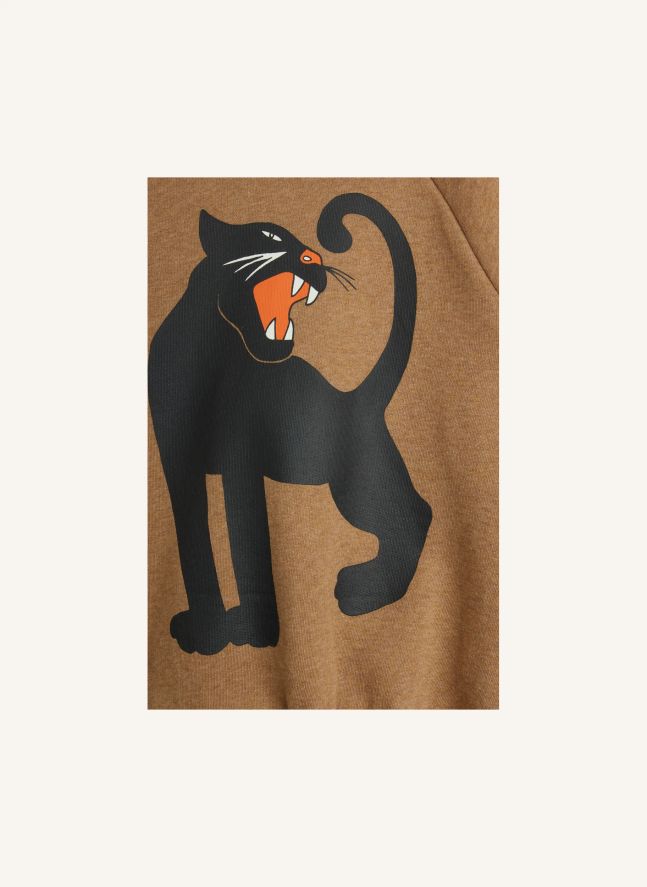 Sweat Panthère Coton Bio | Marron