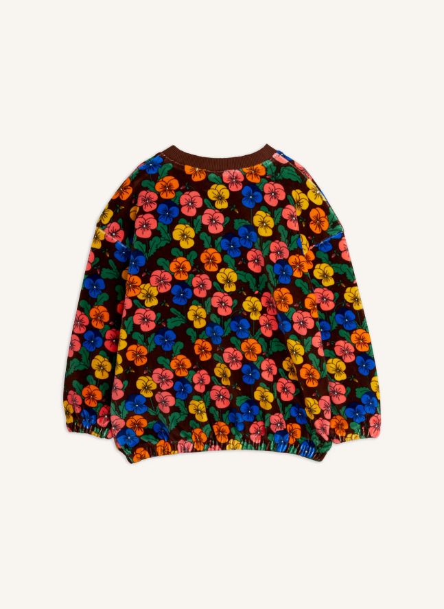 Sweat Fleuri Coton Bio | Noir