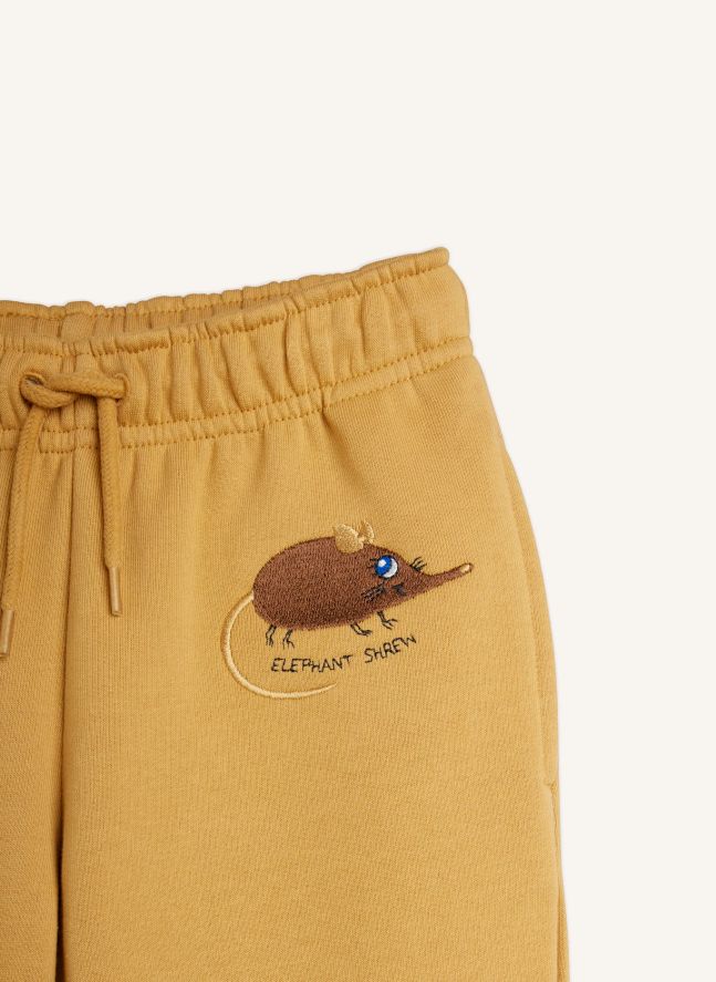 Jogger Brodé Souris Coton Bio | Beige