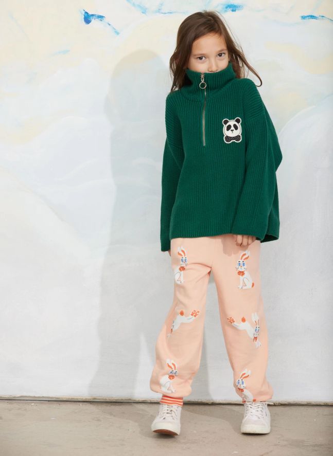 Jogger Lapins Coton Bio | Rose