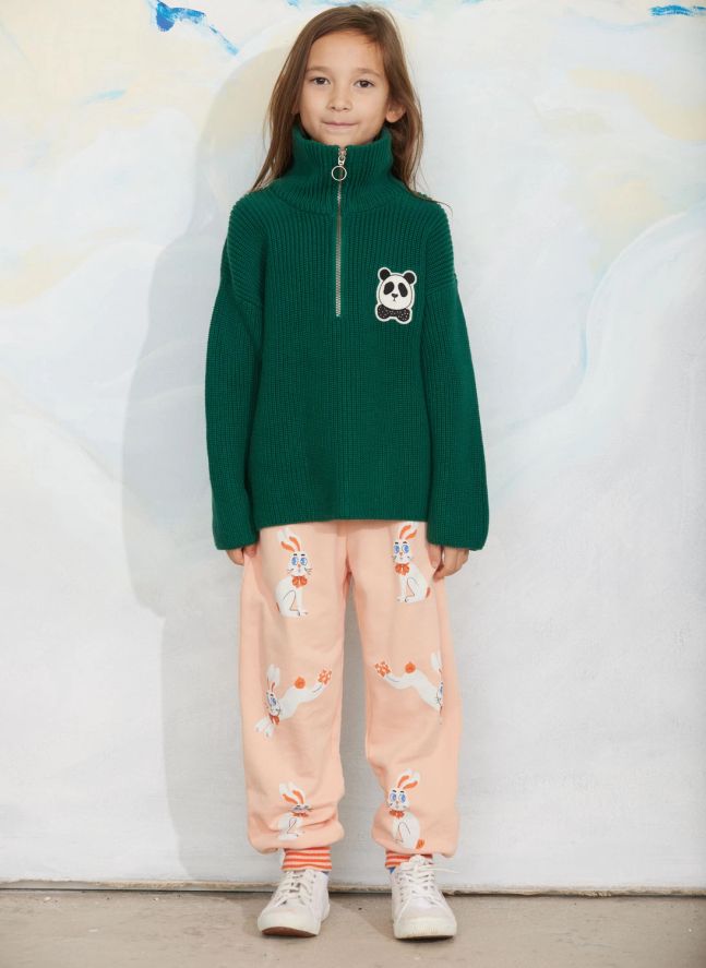 Jogger Lapins Coton Bio | Rose