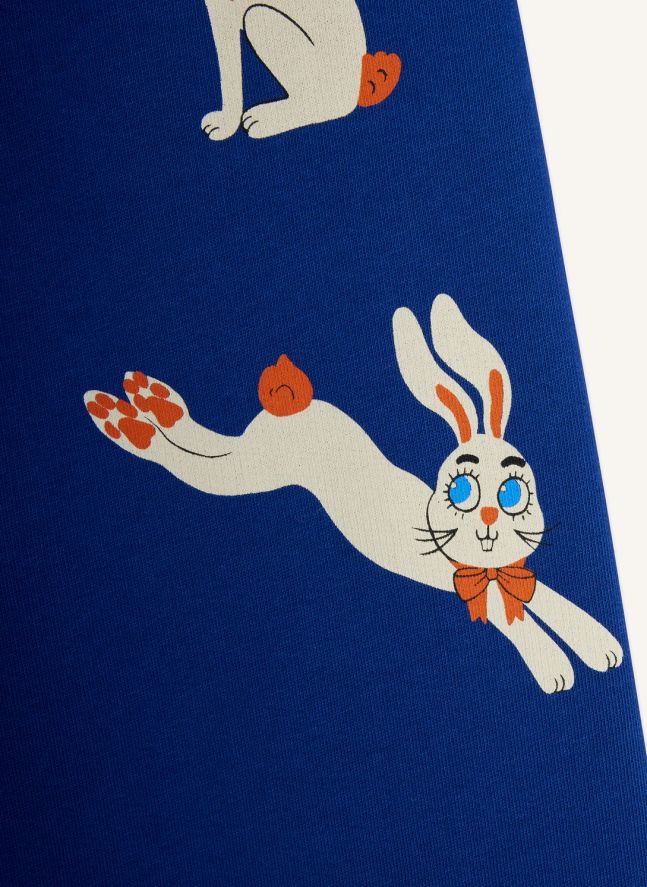 Jogger Lapins Coton Bio | Bleu