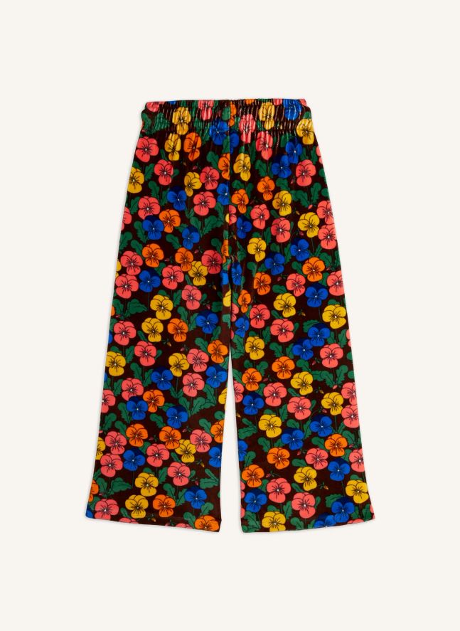 Pantalon Fleuri Coton Bio | Noir