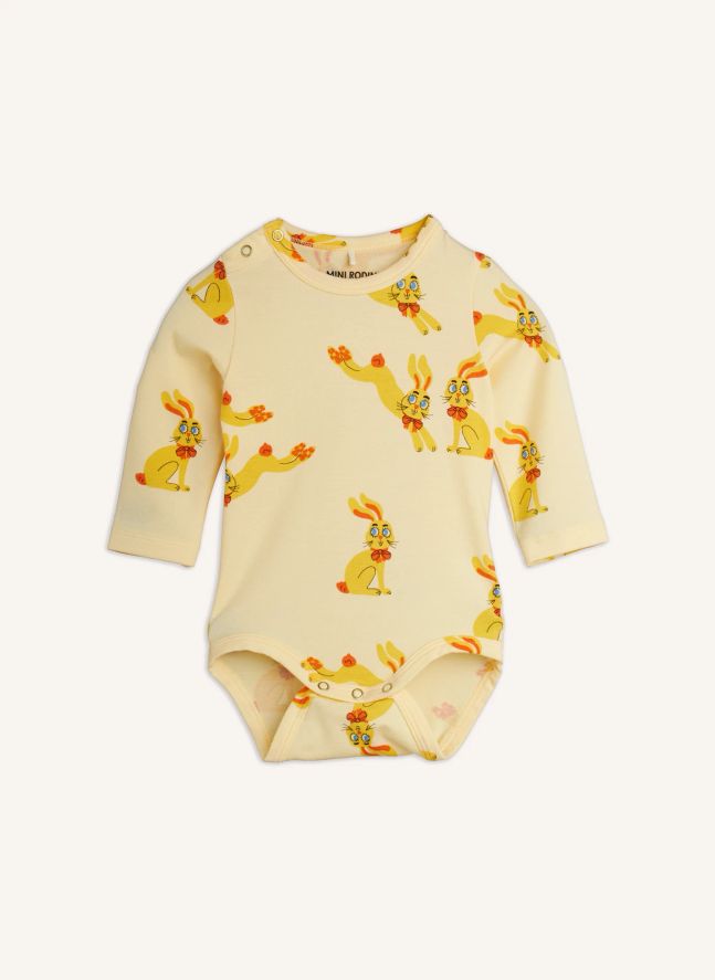 Body Lapins Coton Bio | Jaune