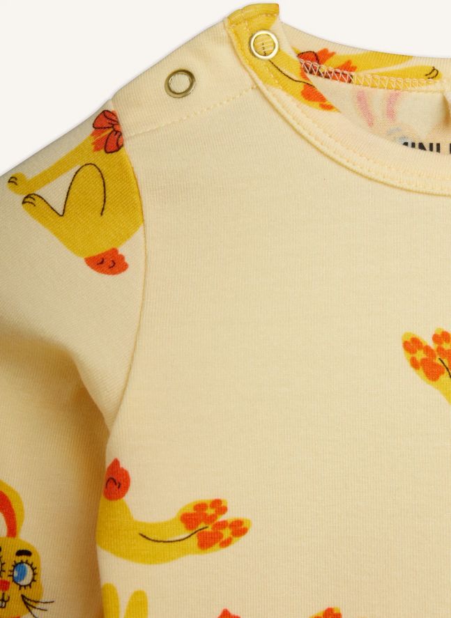 Body Lapins Coton Bio | Jaune