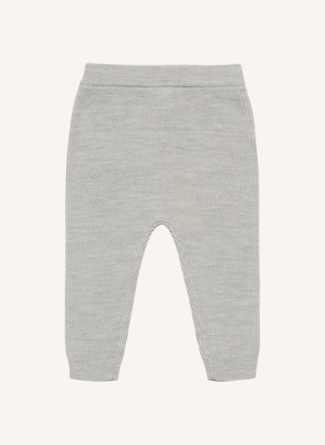 Pantalon Côtelé Laine Mérinos | Gris chiné