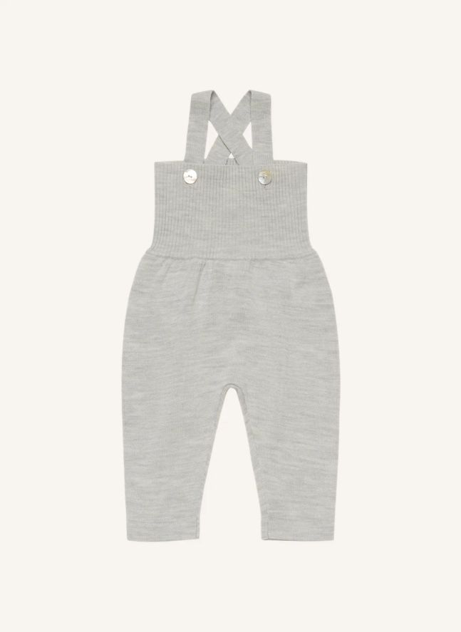 Salopette Laine Mérinos | Gris chiné