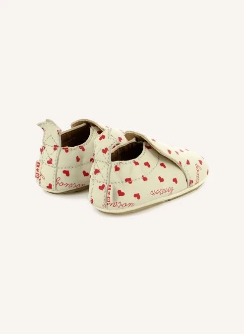 Chaussons Doudou Star Cœurs | Blanc