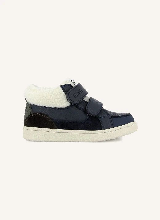 Kix Hi Lined Sneakers | Navy blue