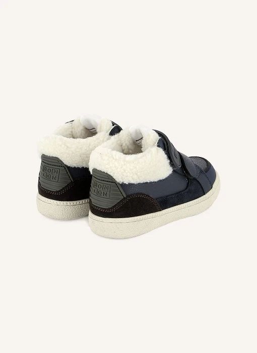 Kix Hi Lined Sneakers | Navy blue