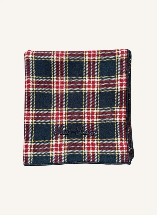 Foulard Sissi Tartan | Bleu foncé
