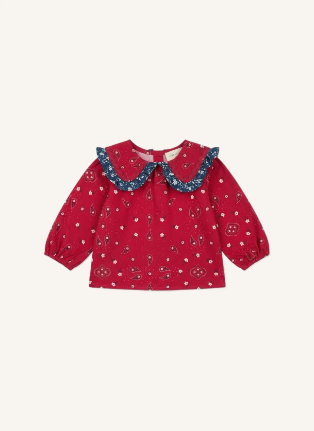 Blouse Sybillette Bandana | Rouge