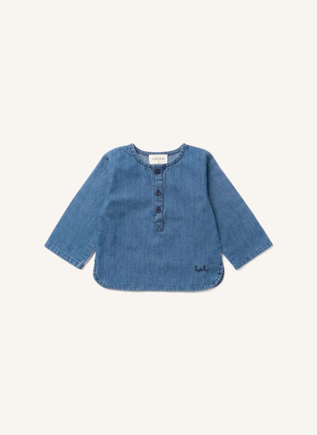 Chemise Oncle Chambray Bébé | Bleu