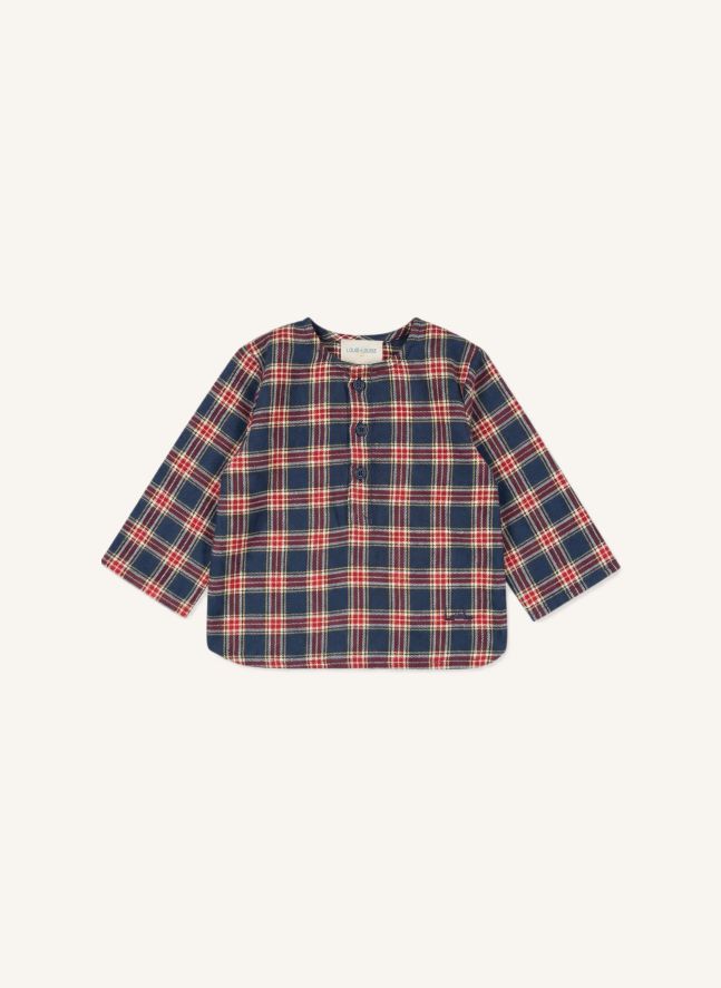 Chemise Oncle Tartan Bébé | Bleu foncé