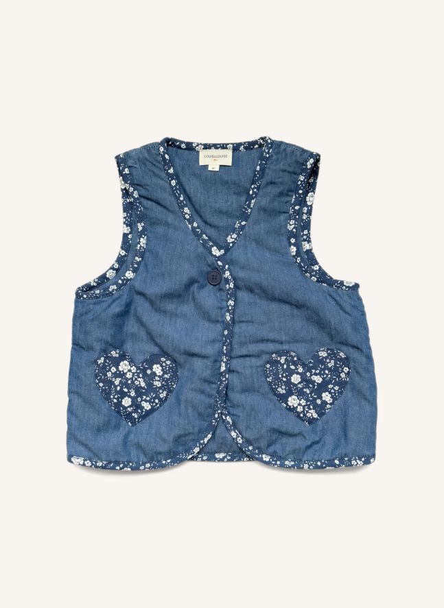 Veste Poches Cœur Meryl | Bleu