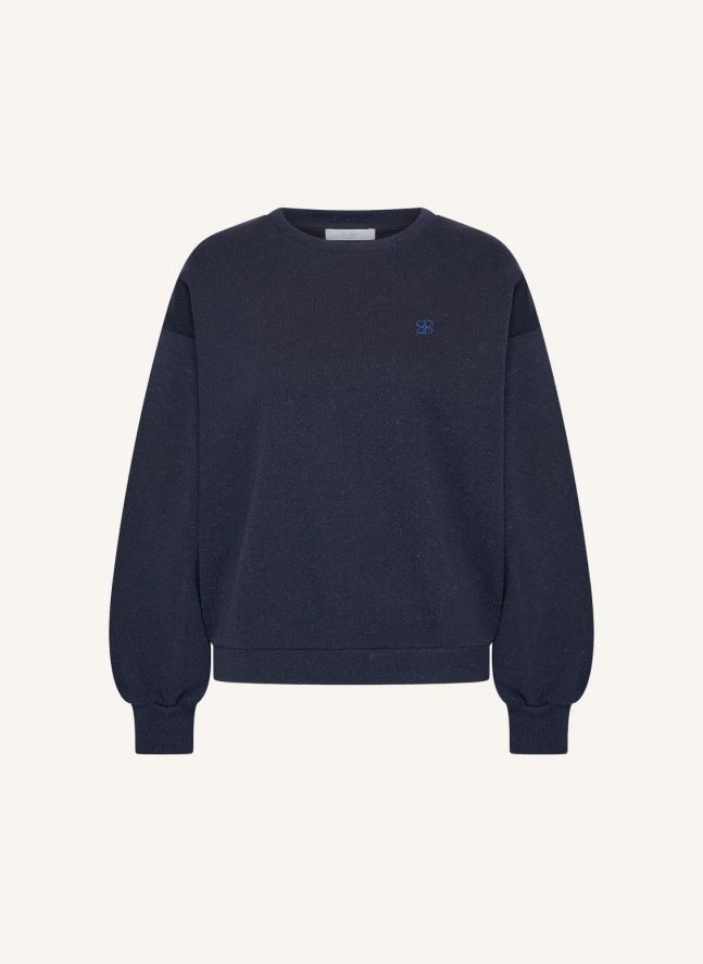 Sweat Lili Sparkle Coton | Bleu marine