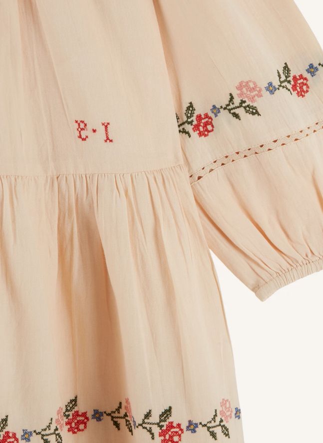 Robe Point de Croix | Beige