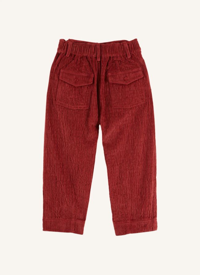 Pantalon Ballon Velours Côtelé | Rouge
