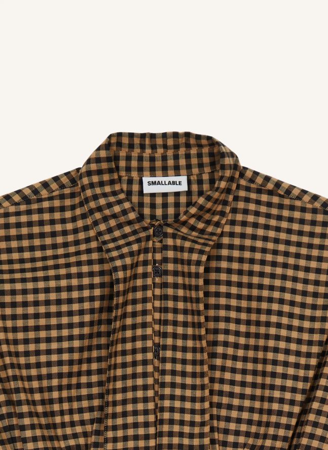 Chemise Agnes Carreaux | Marron