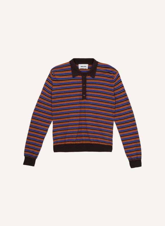 Polo Selina Rayé | Marron