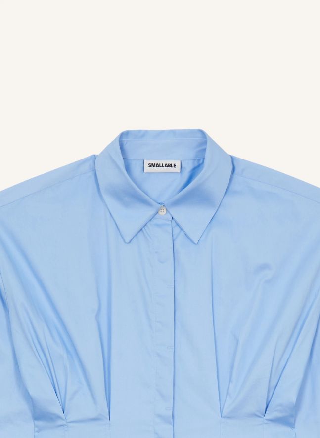 Robe Chemise Risa Rayée | Bleu ciel