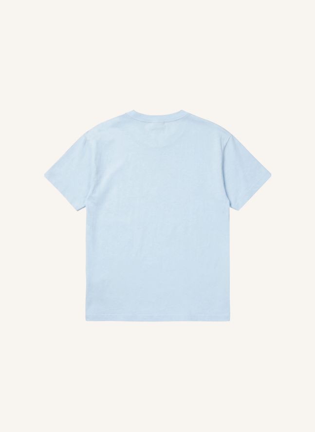 T-shirt Hana Coton Bio | Bleu Glacier