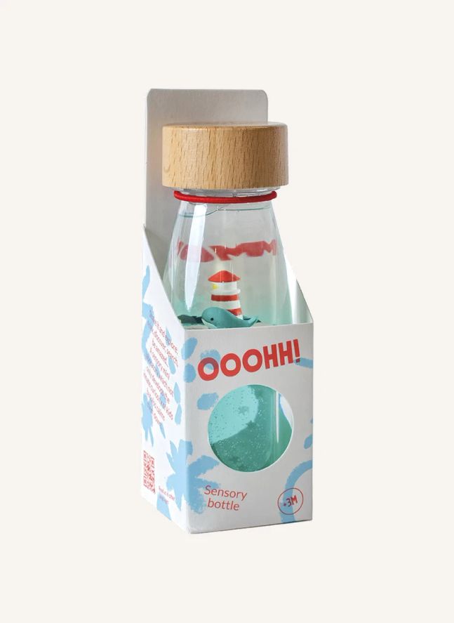 Bouteille sensorielle Baleine | Bleu