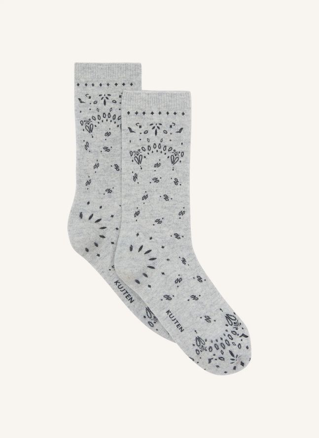 Chaussettes Sig Bandana Cachemire | Gris