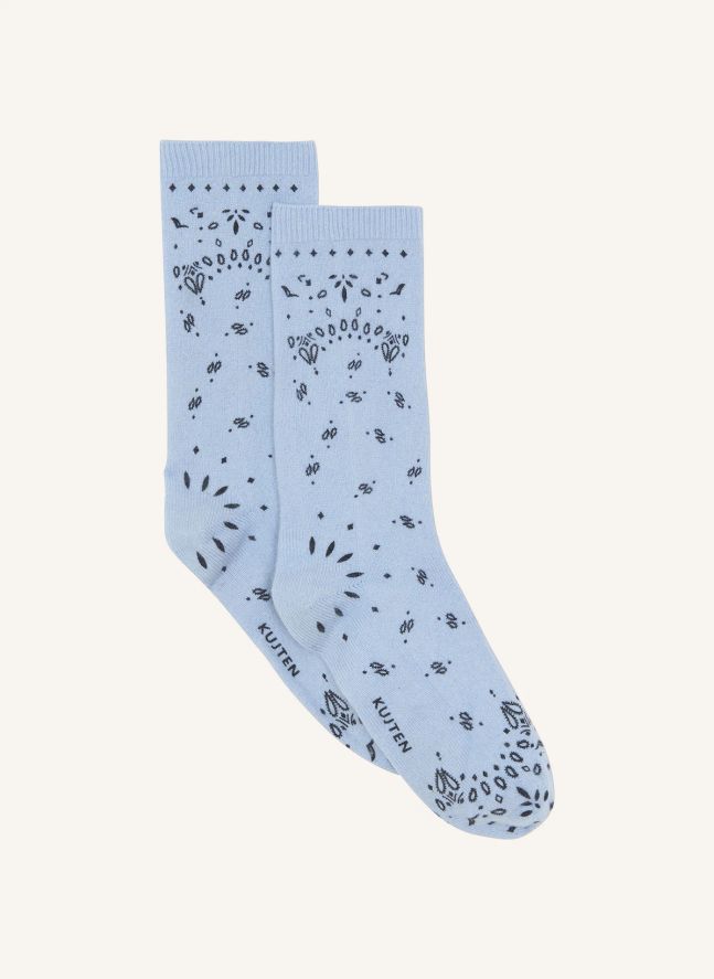 Chaussettes Sig Bandana Cachemire | Bleu