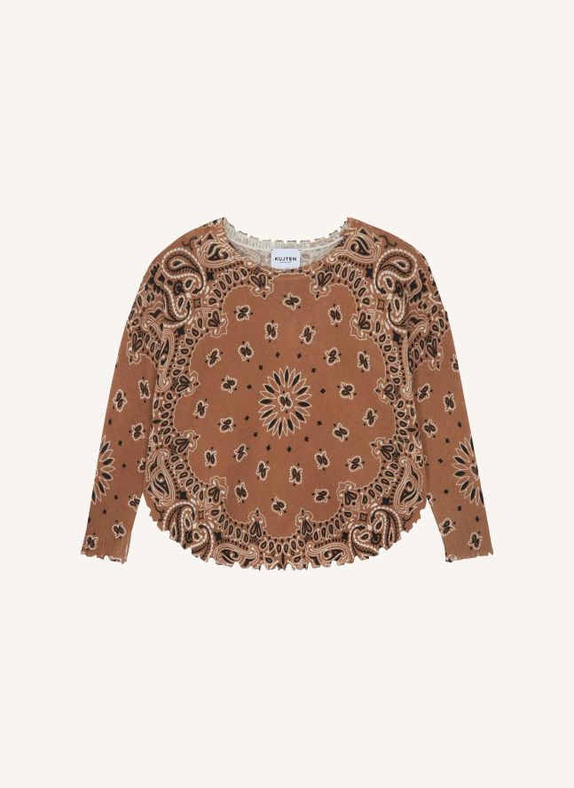 Pull Mela Bandana Bico Cachemire | Caramel