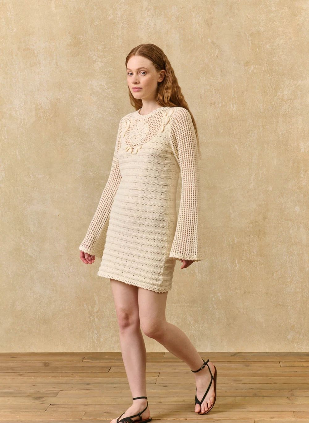 Robe Eleonora Coton | Crème- Image produit n°5
