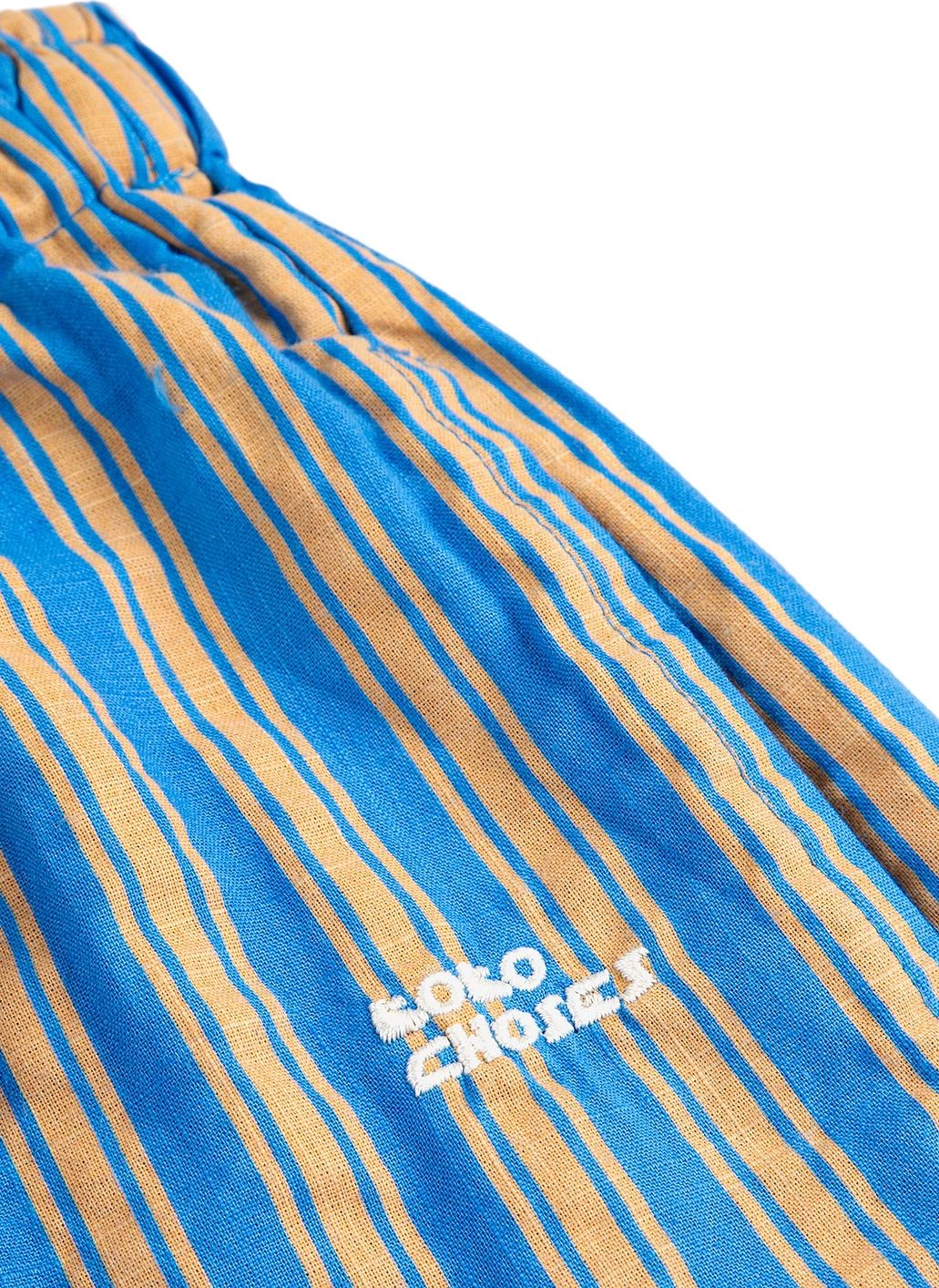 Pantalon Rayé | Bleu- Image produit n°3