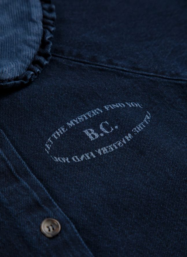 Blouse Denim Coton Recyclé | Bleu foncé
