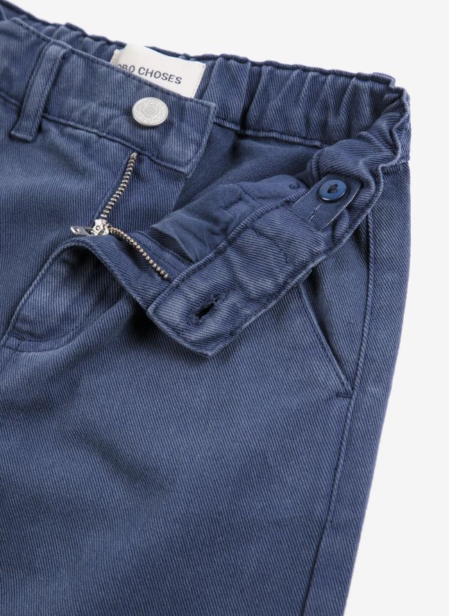 Pantalon Patchs Coton Bio | Bleu