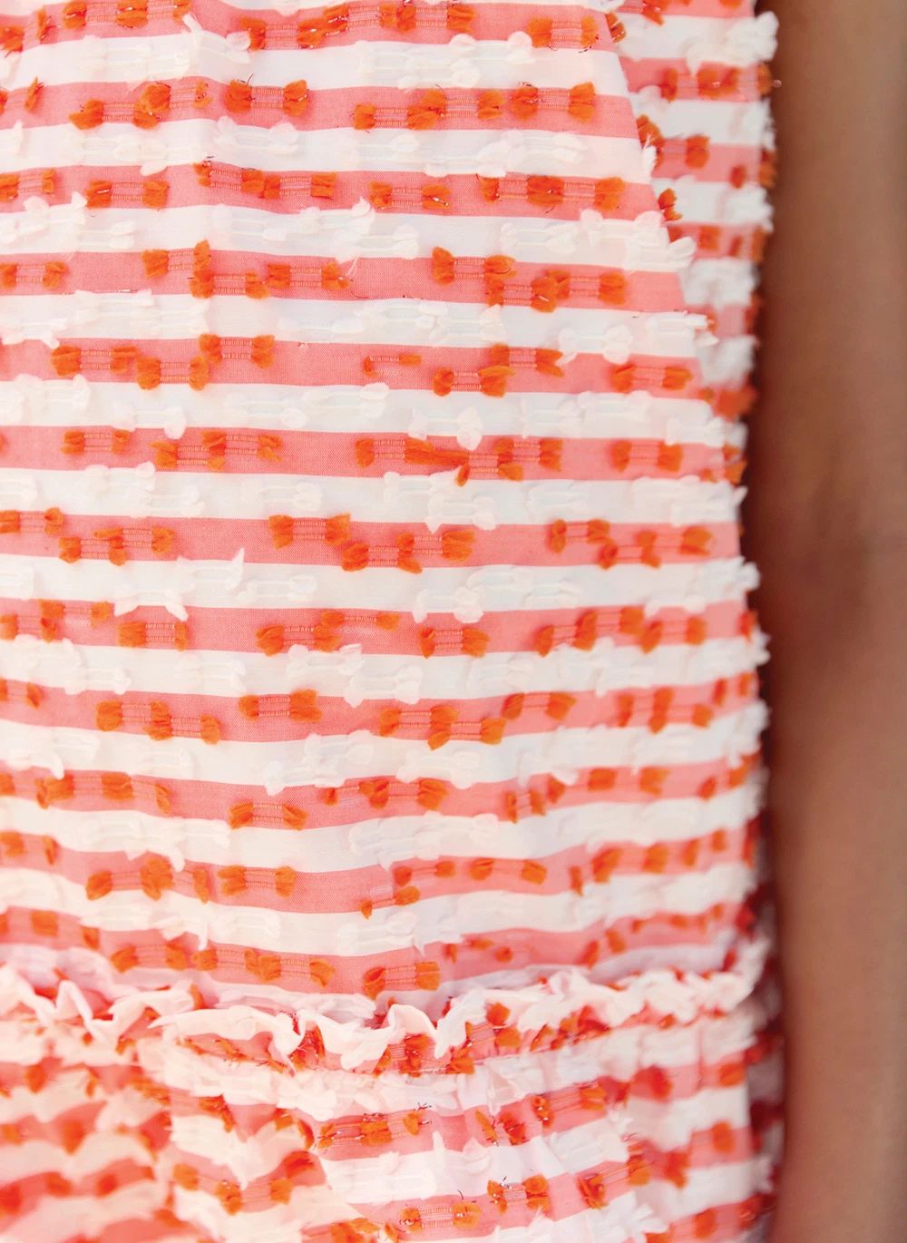 Robe Sans Manches Rayée | Blanc- Image produit n°5